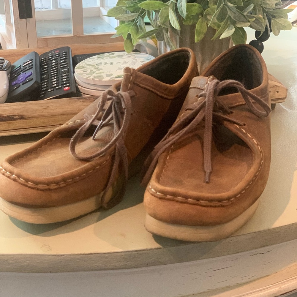 Clarks Wallabees in good used condition still have lots of life left in them.